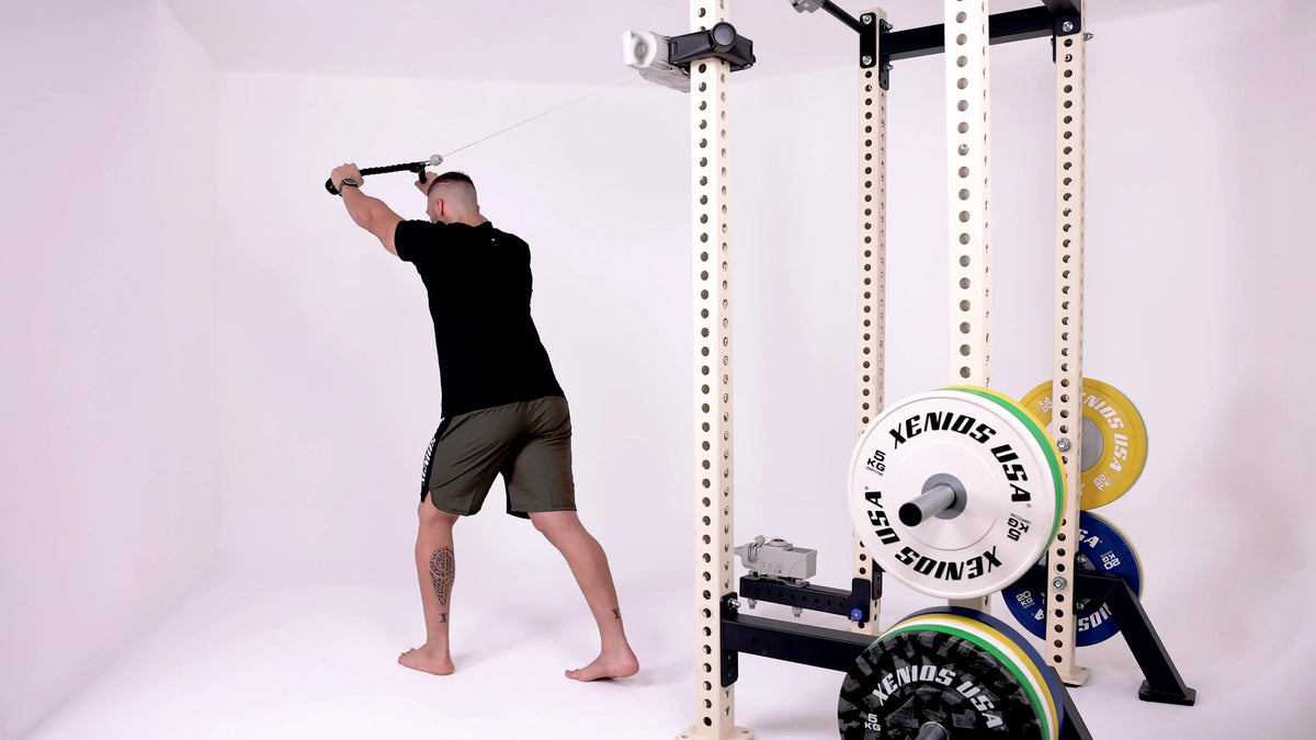 High Pulley Overhead Triceps Extension
