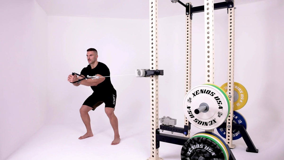 Squat with Rotational Force