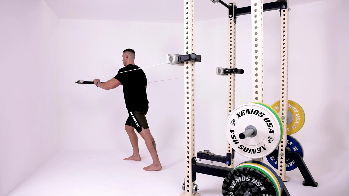 Standing Chest Press (Bar)